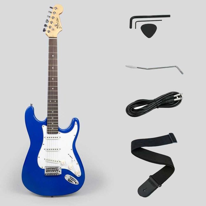 Электрогитара Deviser L-G1 ST BK (кабель, ремень, медиатор, тремоло)