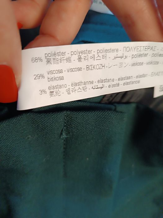 Zara garnitur butelkowa zieleń rozmiar S