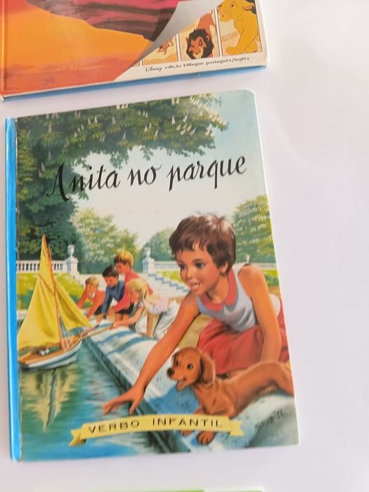 3 livros infantis (Rei Leão,Anita no Parque e A Ovelha)