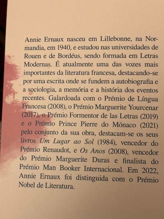 Livro novo. Prémio Nobel da Literatura.