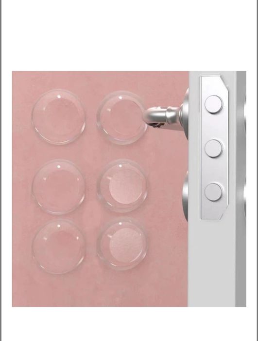 Стопор для дверей Xiamen демпфер d=40 мм h=8 мм силіконовий 6 шт Прозо