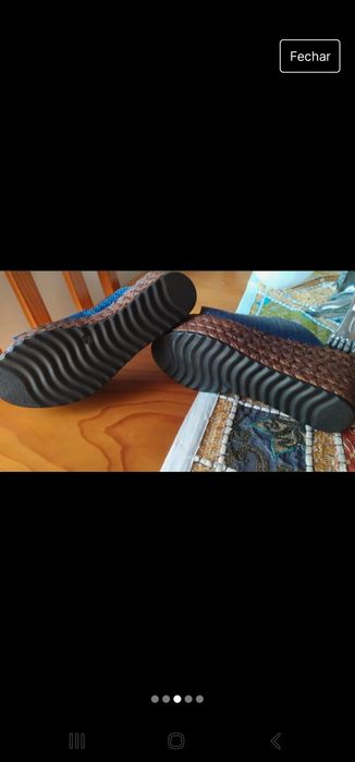 Sandálias efeito rafia.Novas