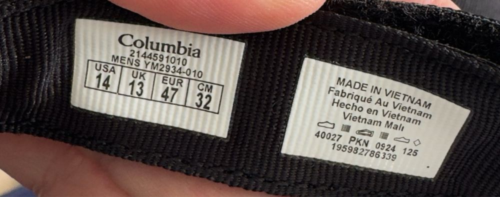 Сандалі босоніжки Columbia Globetrot YM2934-010 оригінал 47 (32 см)