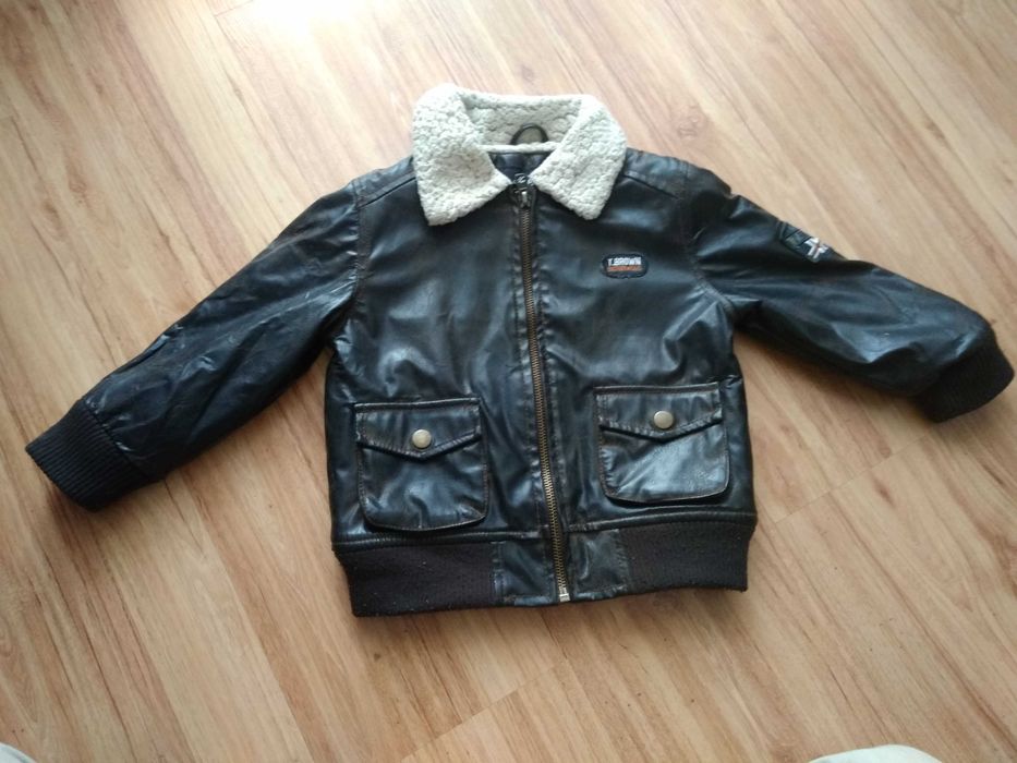 Kurtka skórzana Teddy, 3-4 lata