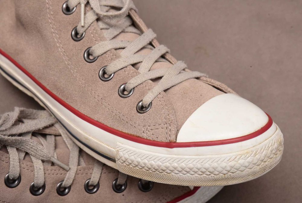 Converse All Star 41,5 8 27cm skóra zamsz trampki wysokie