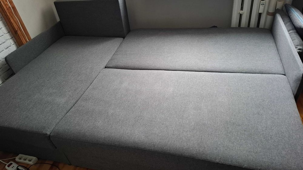 Kanapa narożna szara