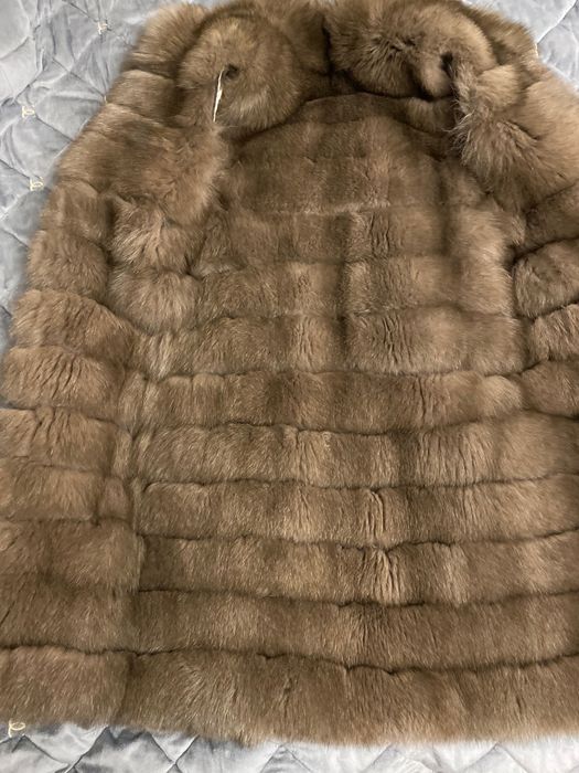 Роскошная шуба жилетка песец соболь куница не норка