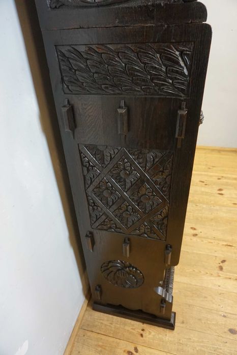 Stary Bogato Rzeźbiony Kredens Komoda Z NADSTAWKĄ UNIKAT