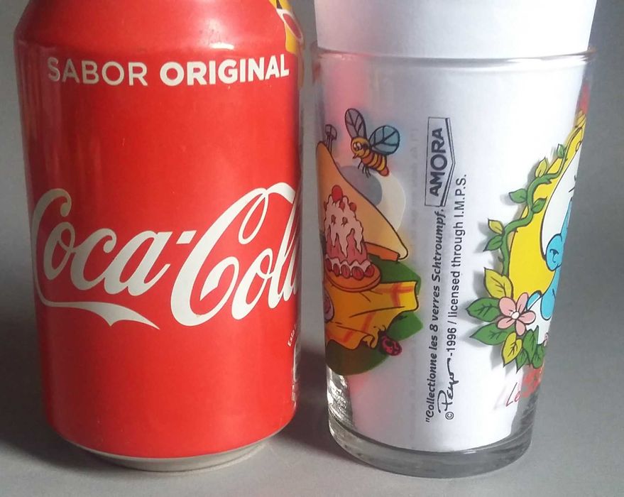 Copo de coleção Estrunfes/ Smurfs ( 2)