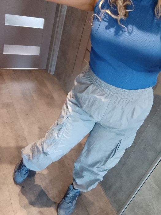 Spodnie ortalionowe Bershka S 36