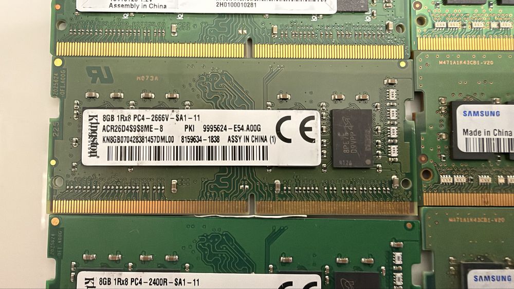 Оперативна память 8gb DDR4 SO-DIMM для ноутбуків