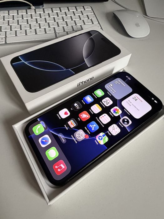Bateria 100% iPhone 16 Pro Max 256gb Black Titanium