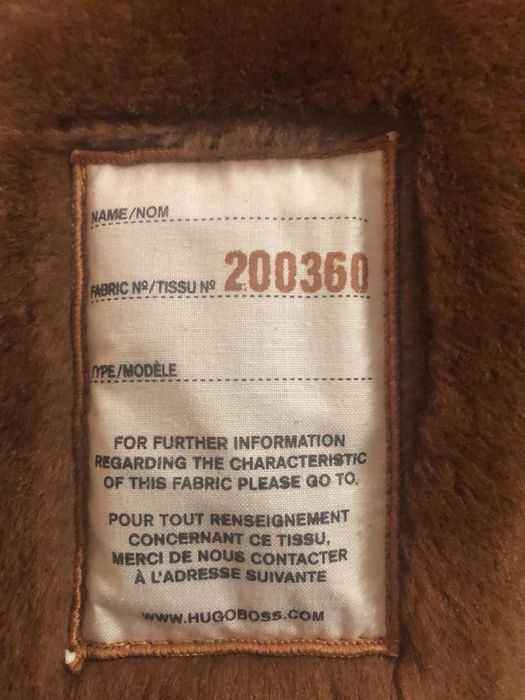 Мужская дубленка Boss. Дублянка шкіряна