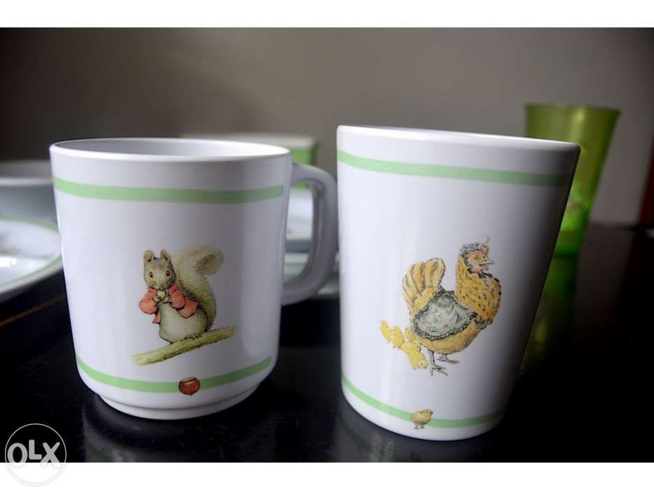 Louça para Pic-nic criança da Beatrix Potter