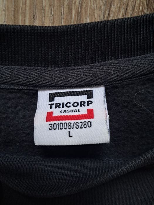 Tricorp, чоловічий світшот, чорний, базовий світшот із принтом