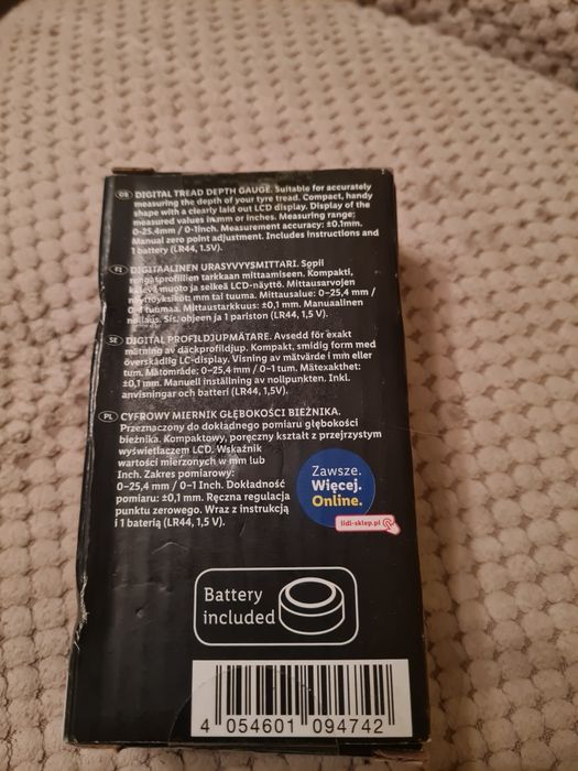 Miernik głębokości bieżnika