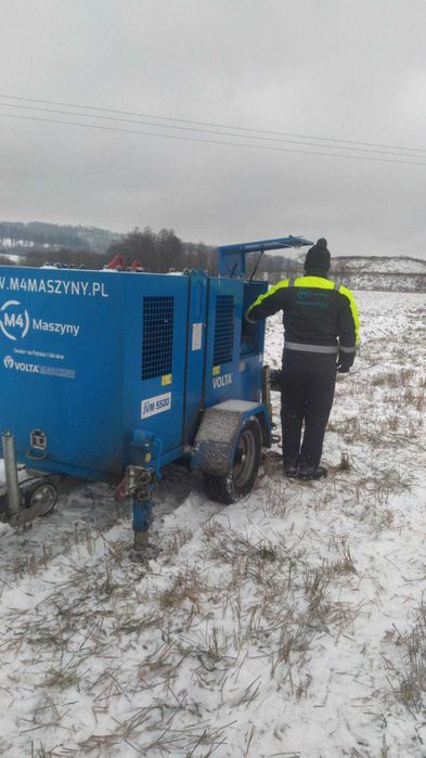 Wynajem wciągarki kablowej VOLTA 5500 5,5 t, 1000 m liny z operatorem