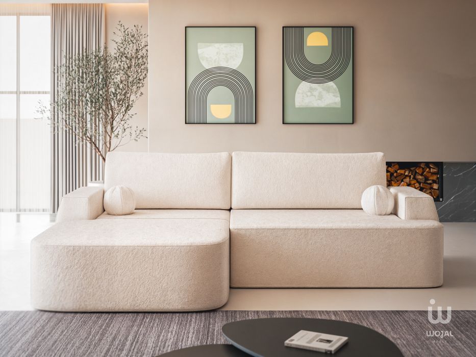 Narożnik PURE  dostepny od reki funkcja  spania pojemnik na posciel