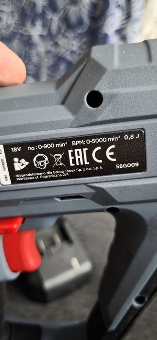 Młotowiertaka GRAPHITE  SDS Energy + z akumulatorem