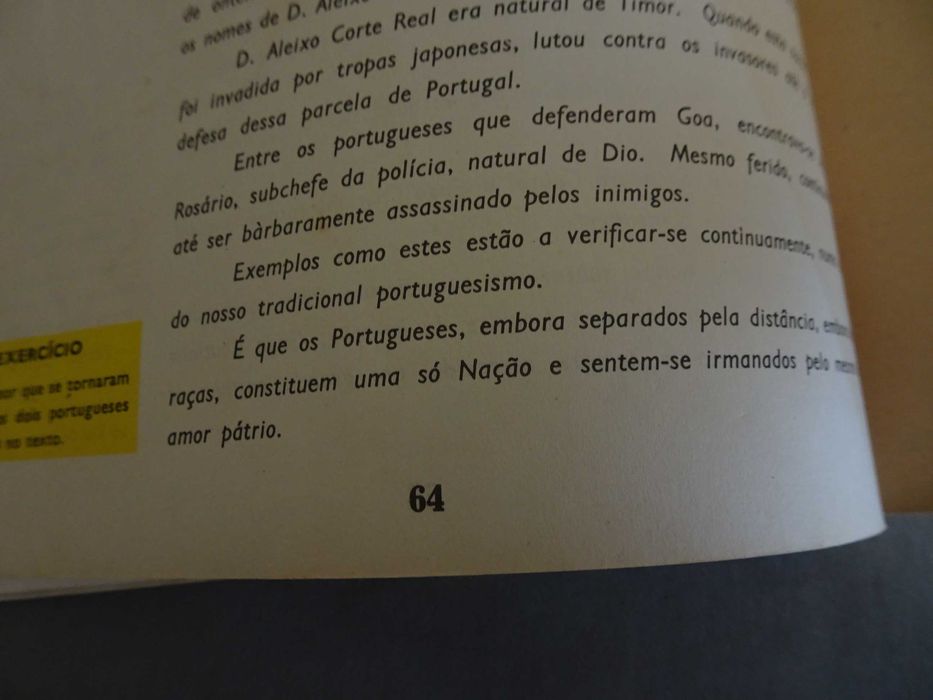Livro Pedro de Carvalho História de Portugal para a 4ª classe 1968
