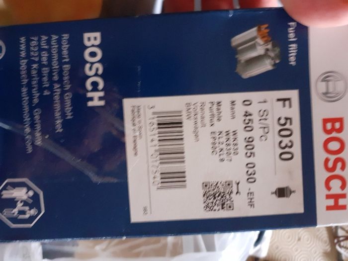Filtro Gasolina Bosch F5030 Novo