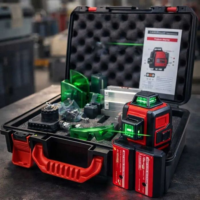 Лазерний рівень 4D 16 ліній із проекцією 360°