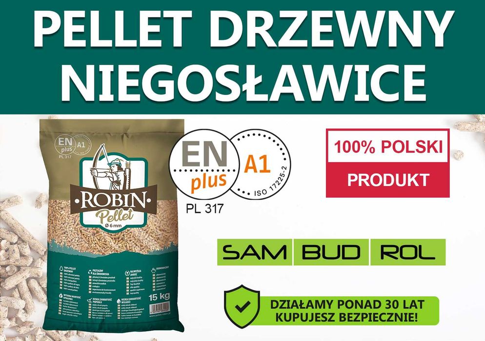 Pellet drzewny NIEGOSŁAWICE, certyfikat A1 ENplus, TRANSPORT