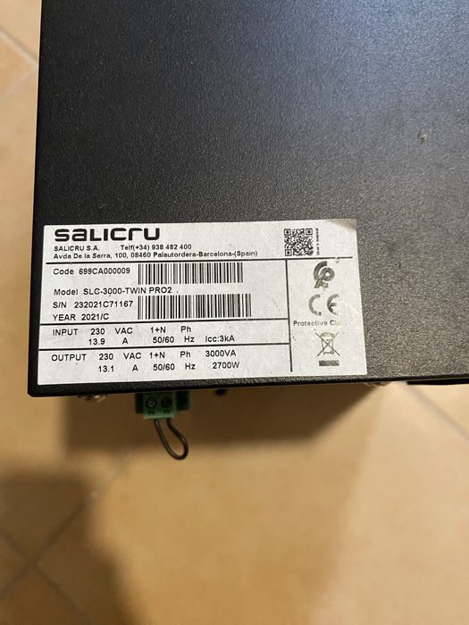UPS Salicru SLC-3000-TWIN PRO2 | 3000VA/2700W