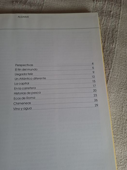 Grande livro espanhol de fotografias sobre o Algarve