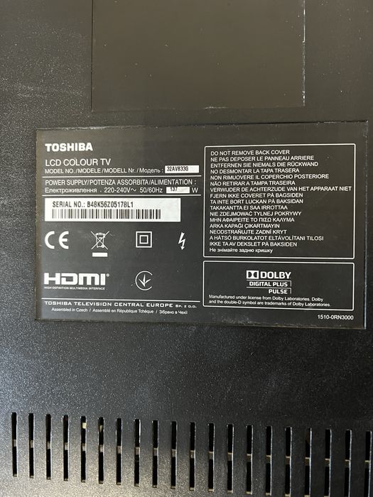 Телевізор 32 Toshiba AV833G