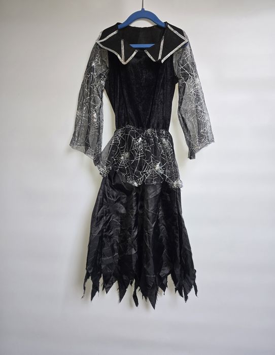 Wiedźma czarownica sukienka przebranie strój karnawał 116, 122, 128