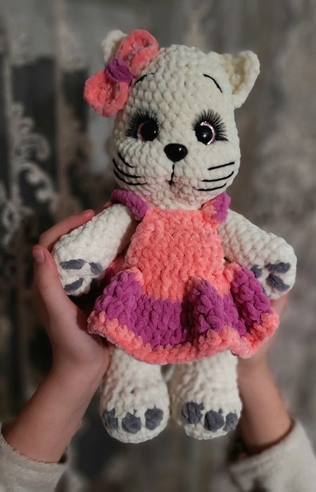 Плюшева кішечка зефірка