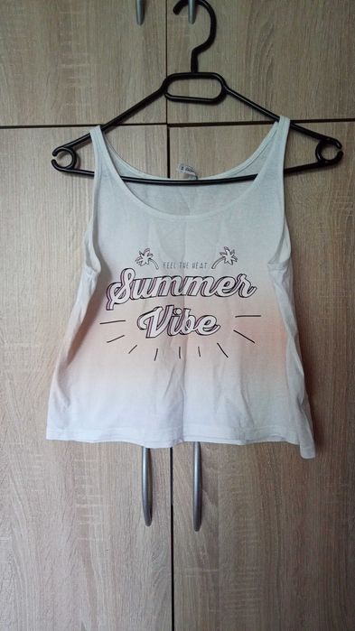 Bluzka damska młodzieżowa crop top
