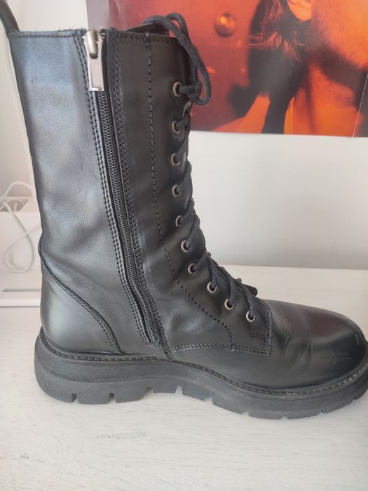 Botas pretas couro