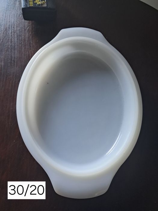 Pirex em vidro branco