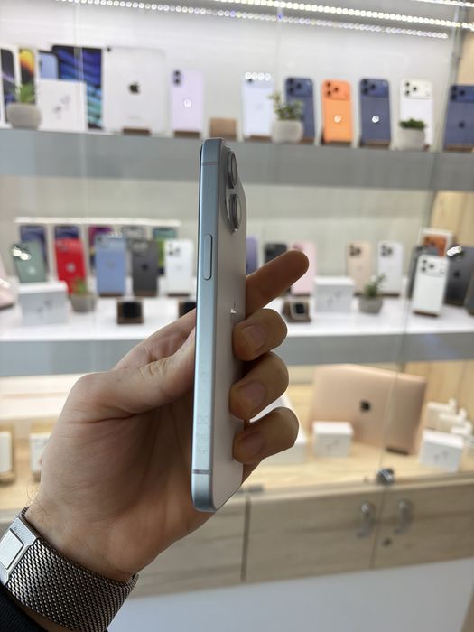 iPhone 15 128 GB Blue | bateria 100% | dowód zakupu | Łódź