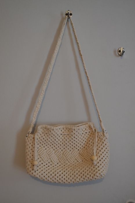 Mala de ombro em Macramé