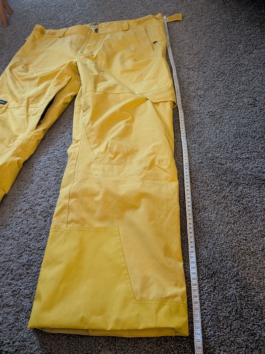 Spodnie XXL 2XL snowboardowe narciarskie męskie wedze  Decathlon żółte