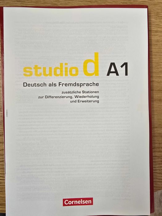 studio d A1 podręcznik do języka niemieckiego