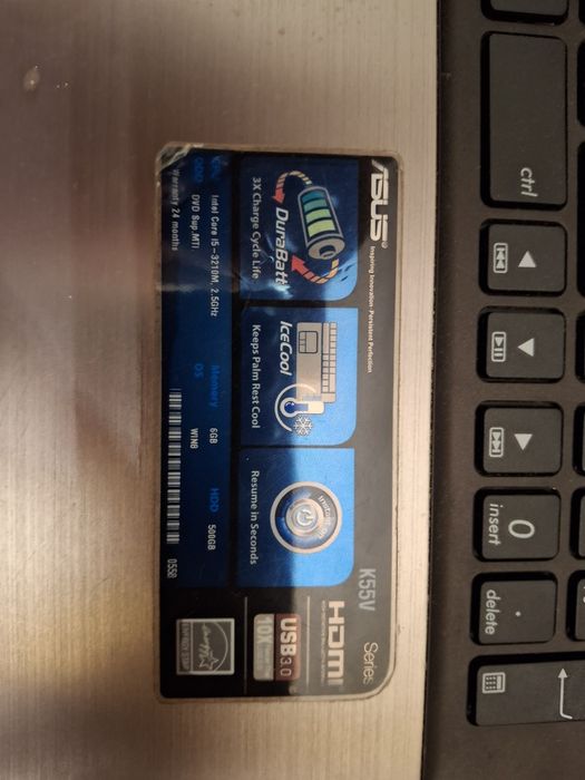 Asus k55v para peças