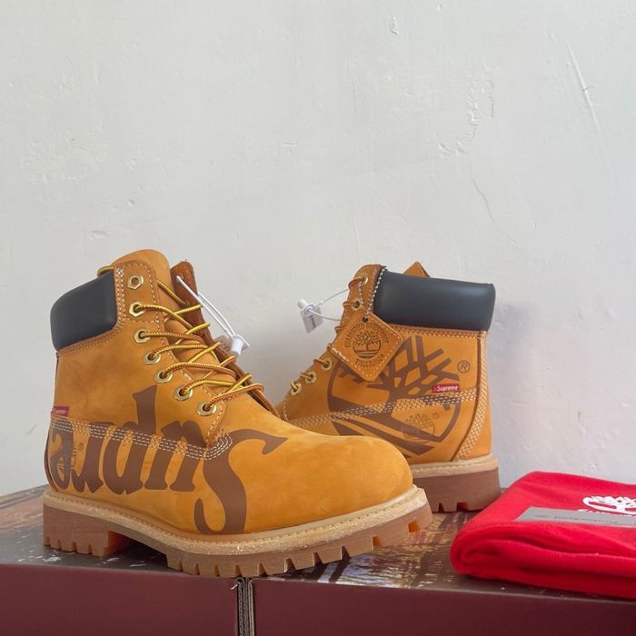 Чоботи Timberland x Supreme/ Зимові кросівки Тімберленд супрім — zdjęcie 4