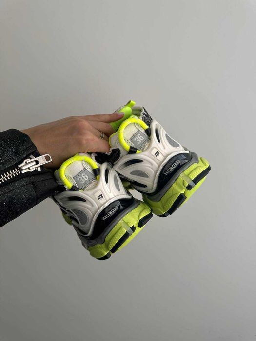 !SALE! Balenciaga Runner Trainer Black Neon Silver 36 37 38 39 40 41