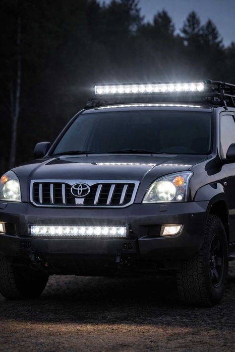 Акція Лінзована LED балка (СТГ) 12–24V | Ближнє+Дальнє | На бампер/дах