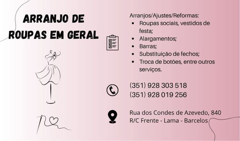 Arranjo de roupas