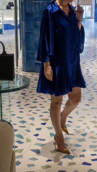 Jedwabna sukienka Royal Blue