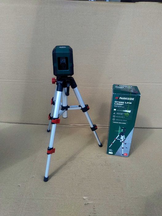 Poziomica laserowa, laser krzyżowy ze statywem PARKSIDE PKLL 3 A1