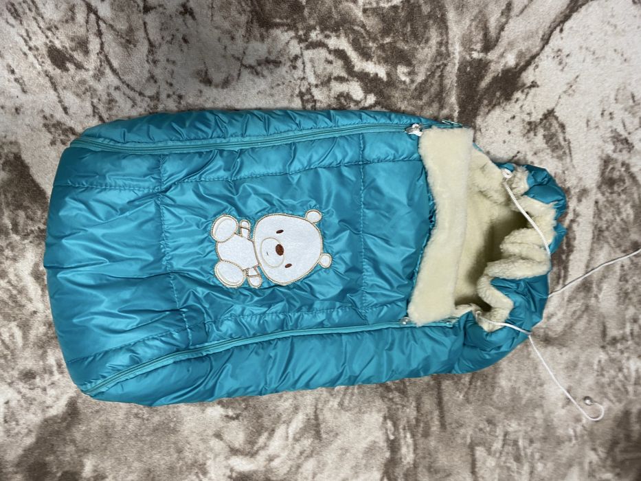 Конверт в коляску на овчині