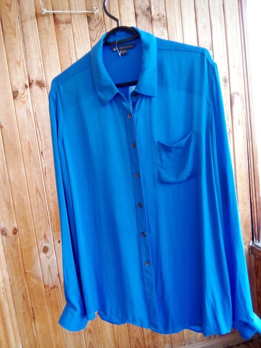 Джинсовая рубашка женская XL.800гривен.Торг.
