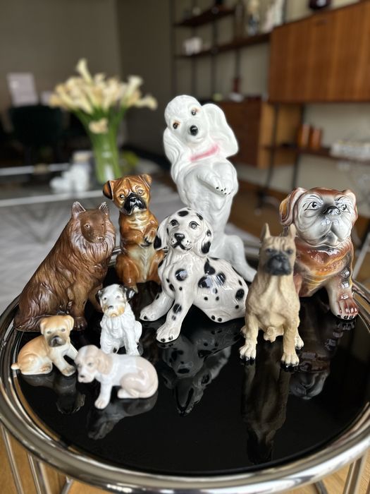 Cães em ceramica de epoca