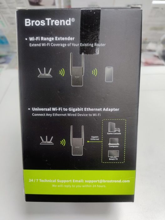 Підсилювач інтернету, підсилювач сигналу  Wi-Fi адаптер BrosTrend AX3